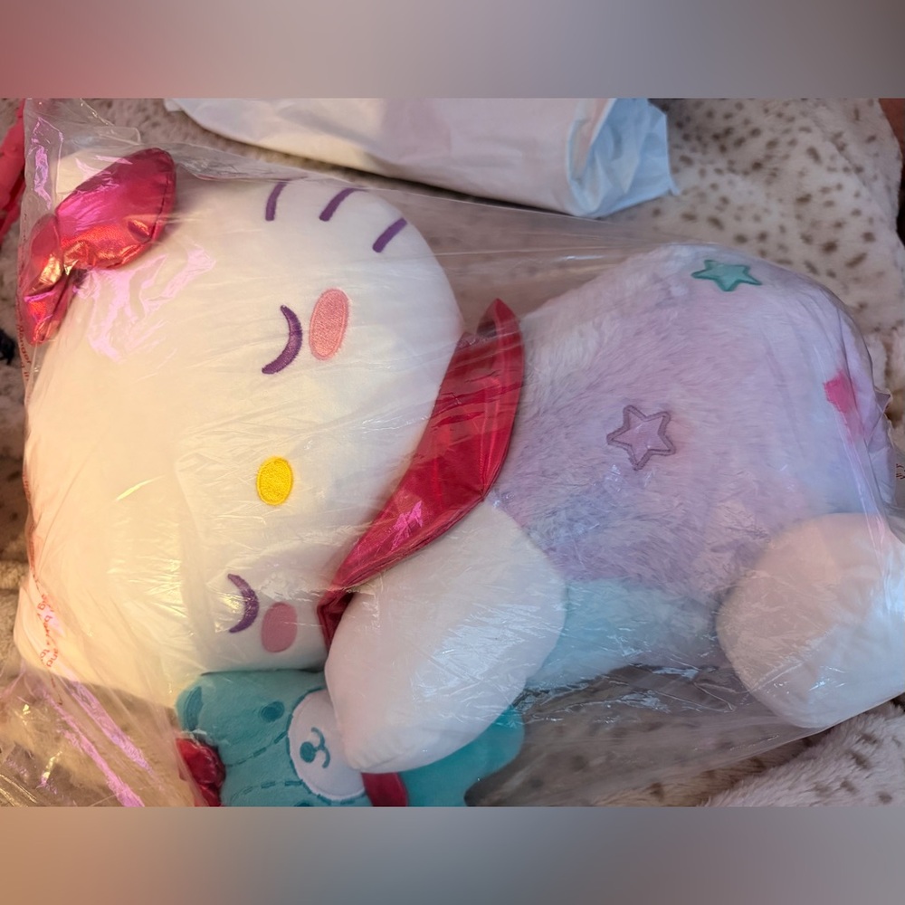 Hello Kitty Plush with Pastel Stars 18”